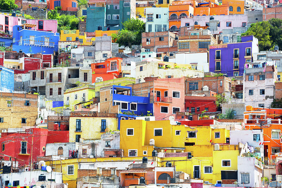 Viva Mexico Collection - Guanajuato Colorful City X I Photograph by Philippe HUGONNARD