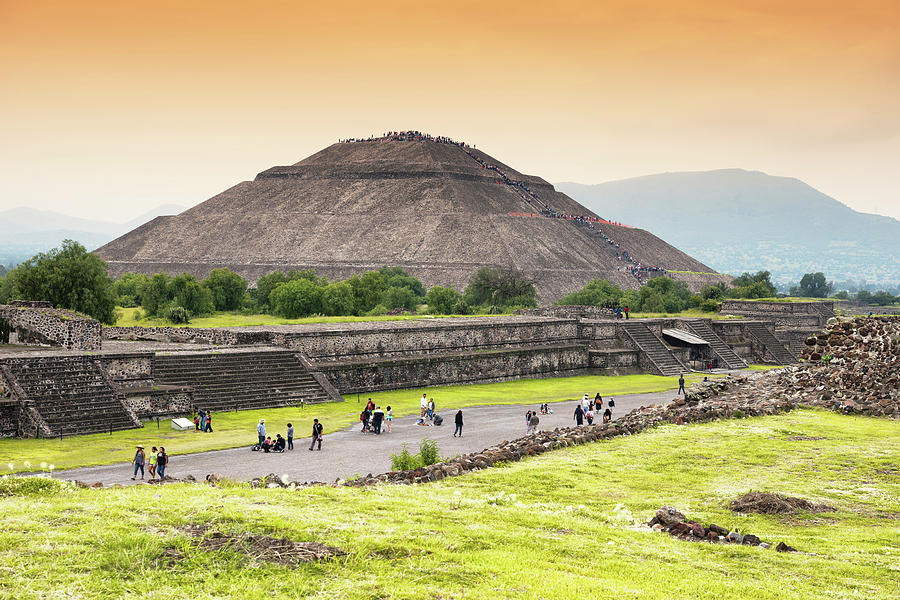 Viva Mexico Collection - Teotihuacan Pyramids Photograph by Philippe HUGONNARD