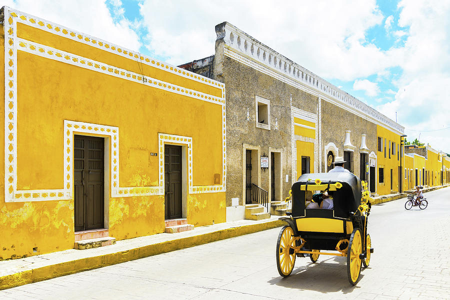 Viva Mexico Collection - The Yellow City - Izamal Photograph by Philippe HUGONNARD
