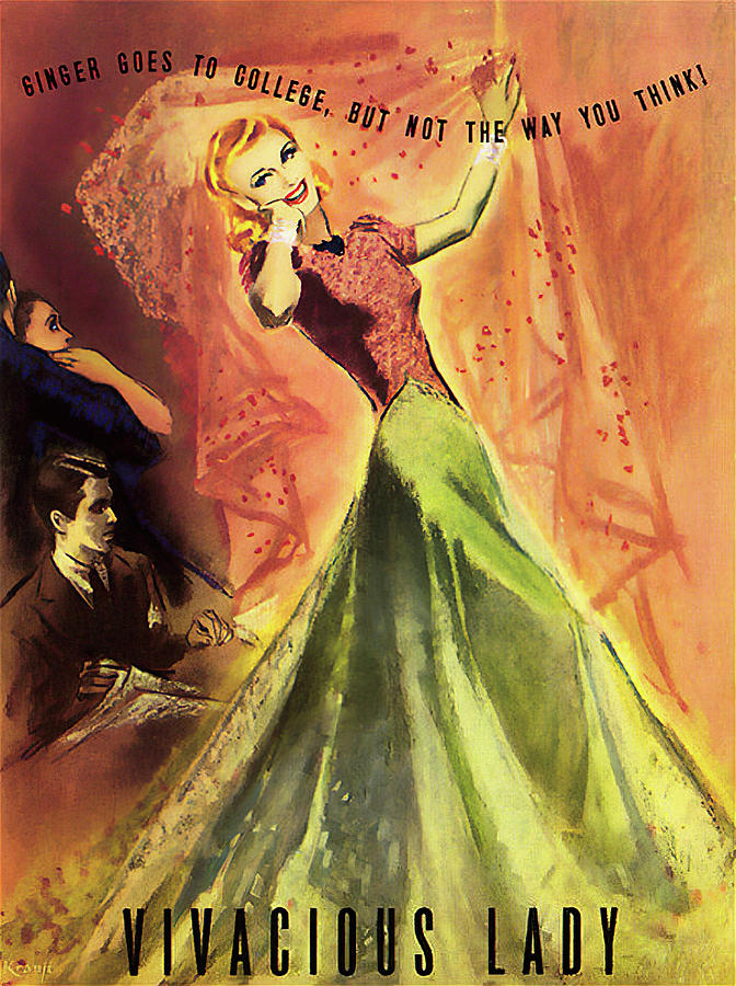 Vivacious Lady, 1938 Mixed Media by Movie World Posters