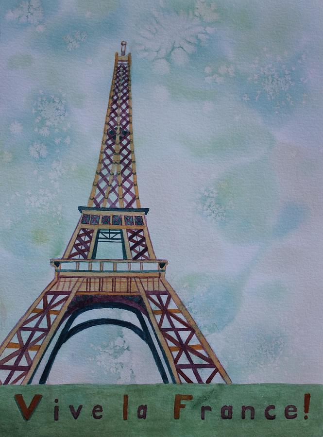 Vive la France Painting by Vera Smith