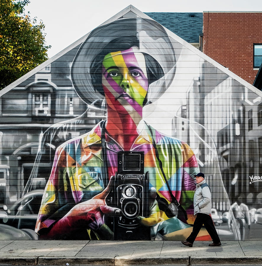 Vivian Maier Mural Photograph by Mark Wiley - Fine Art America