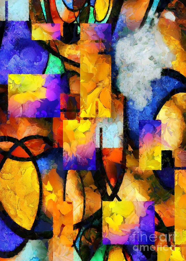 Vivid abstract canvas Digital Art by Bruce Rolff
