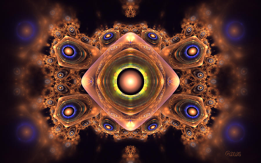 Vivid Shining Fractal Pattern Digital Art By Gagik Sargsyan - Fine Art 