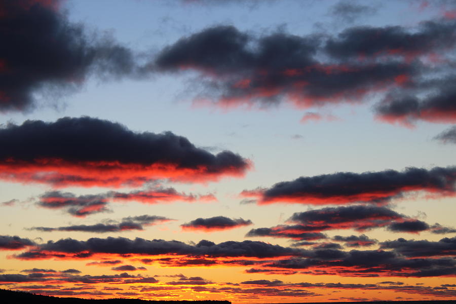 Vivid Sunset Clouds Photograph