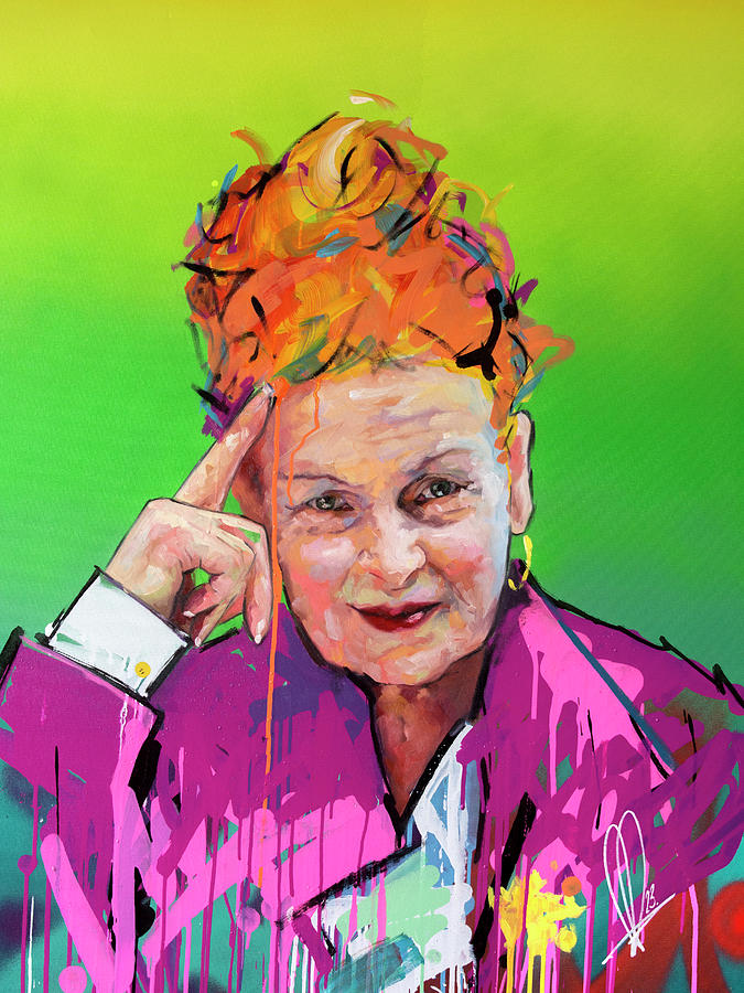 Vivienne Westwood Painting by Richard Day