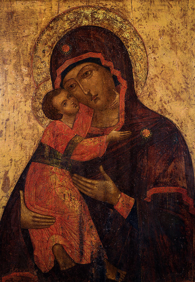 Madonna Painting - Vladimir Mother of God by Russian Icon