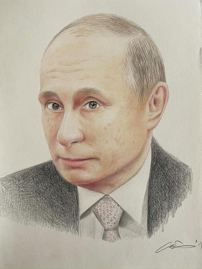 Владимир путин рисунок