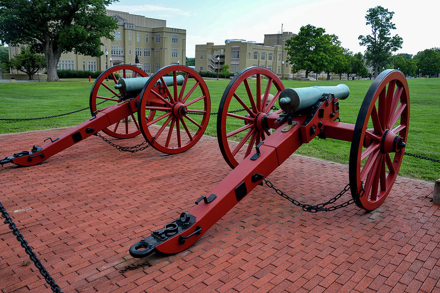 VMI - Cannons x 2 Photograph by Deb Beausoleil