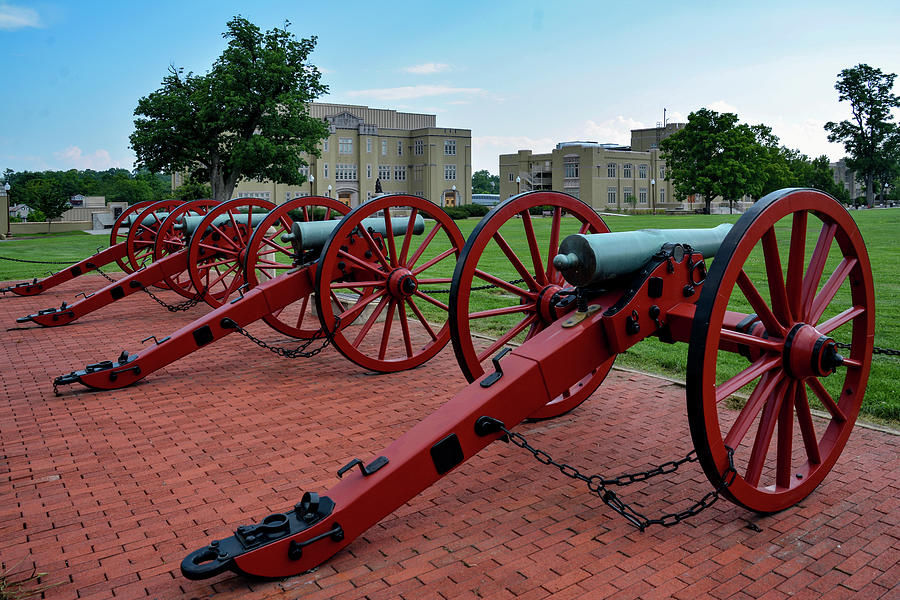 VMI - Cannons x 4 Photograph by Deb Beausoleil