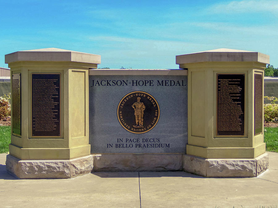VMI Jackson-Hope Medal Monument Photograph by Deb Beausoleil