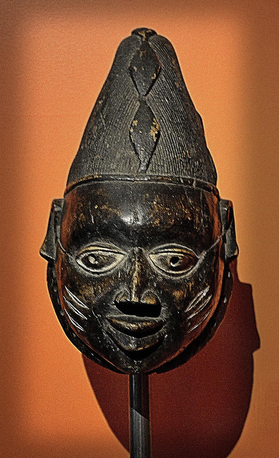Vodou Gelede Ancient Mask Photograph by Nadalyn Larsen