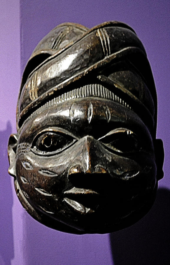 Vodou Gelede Mask Sculpture Photograph by Nadalyn Larsen