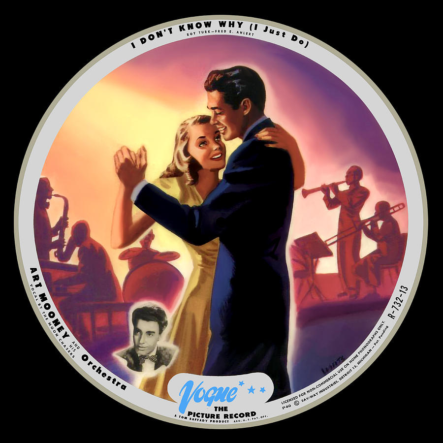 Vogue Digital Art - Vogue Record Art - 732-13 - P 40 - Square Version by John Robert Beck Vogue Digital Art - Vogue Record Art - 732-13 - P 40 - Square Version by John Robert Beck