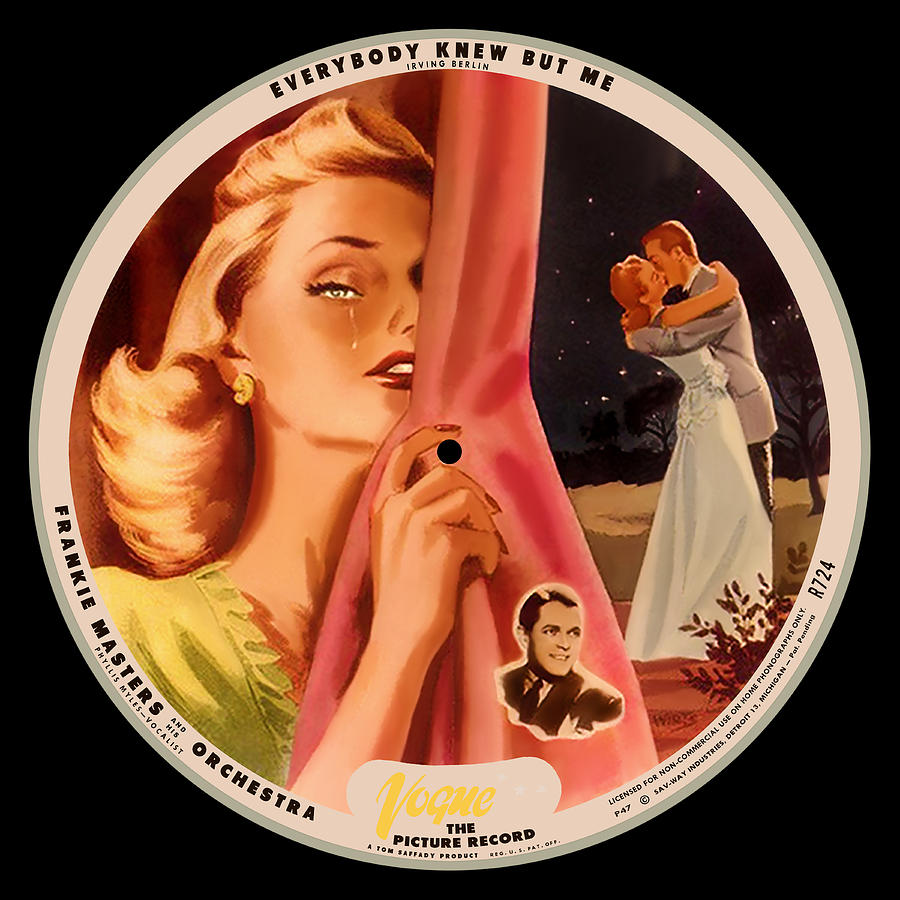 Vogue Digital Art - Vogue Record Art - R 724 - P 47 - Square Version by John Robert Beck Vogue Digital Art - Vogue Record Art - R 724 - P 47 - Square Version by John Robert Beck