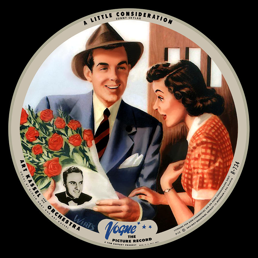 Vogue Digital Art - Vogue Record Art - R 734 - P 13 - Square Version by John Robert Beck Vogue Digital Art - Vogue Record Art - R 734 - P 13 - Square Version by John Robert Beck
