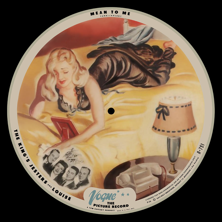 Vogue Digital Art - Vogue Record Art - R 751 - P 74 - Square Version by Studio B Prints Vogue Digital Art - Vogue Record Art - R 751 - P 74 - Square Version by Studio B Prints