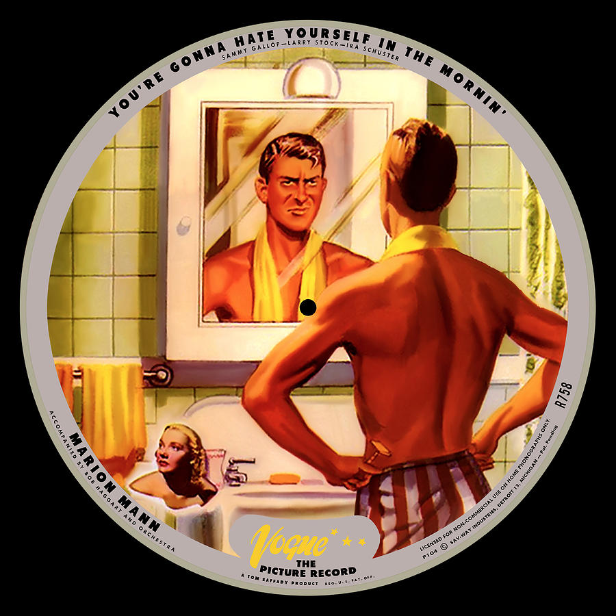 Vogue Digital Art - Vogue Record Art - R 758 - P 104 - Square Version by John Robert Beck Vogue Digital Art - Vogue Record Art - R 758 - P 104 - Square Version by John Robert Beck