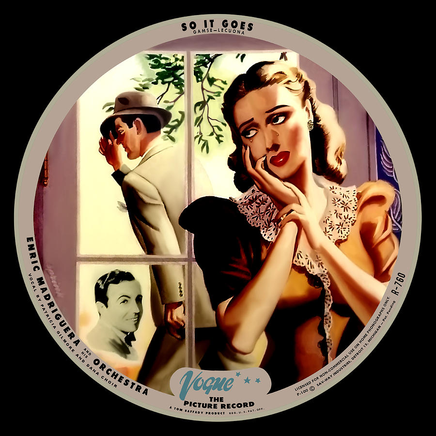 Vogue Digital Art - Vogue Record Art - R 760 - P 100 - Square Version by John Robert Beck Vogue Digital Art - Vogue Record Art - R 760 - P 100 - Square Version by John Robert Beck