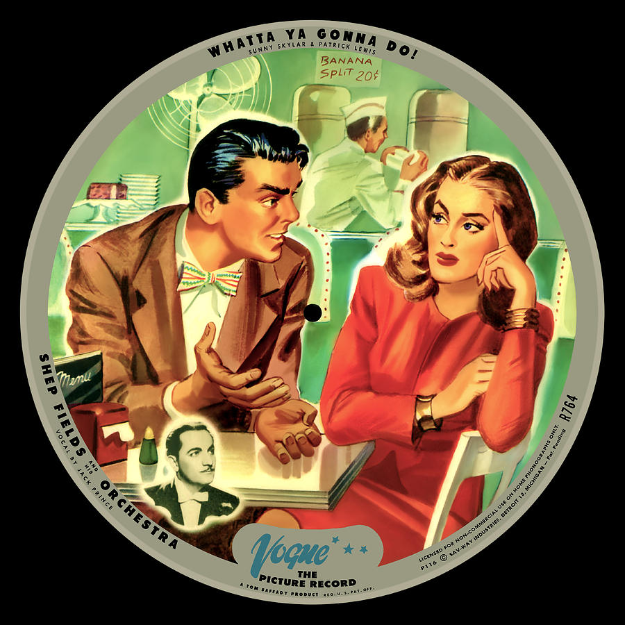 Vogue Digital Art - Vogue Record Art - R 764 - P 116 - Square Version by John Robert Beck Vogue Digital Art - Vogue Record Art - R 764 - P 116 - Square Version by John Robert Beck