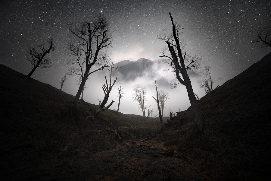 Volcan Turrialba Nightscape Photograph by Photography by KO