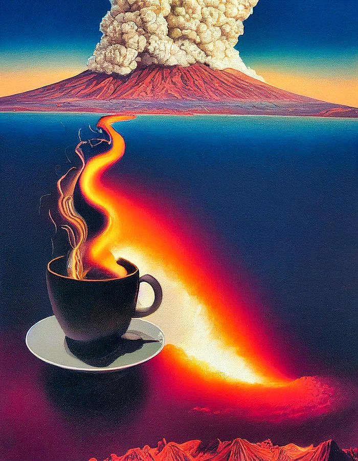 Volcanic Brewed Coffee Digital Art by Craig Boehman