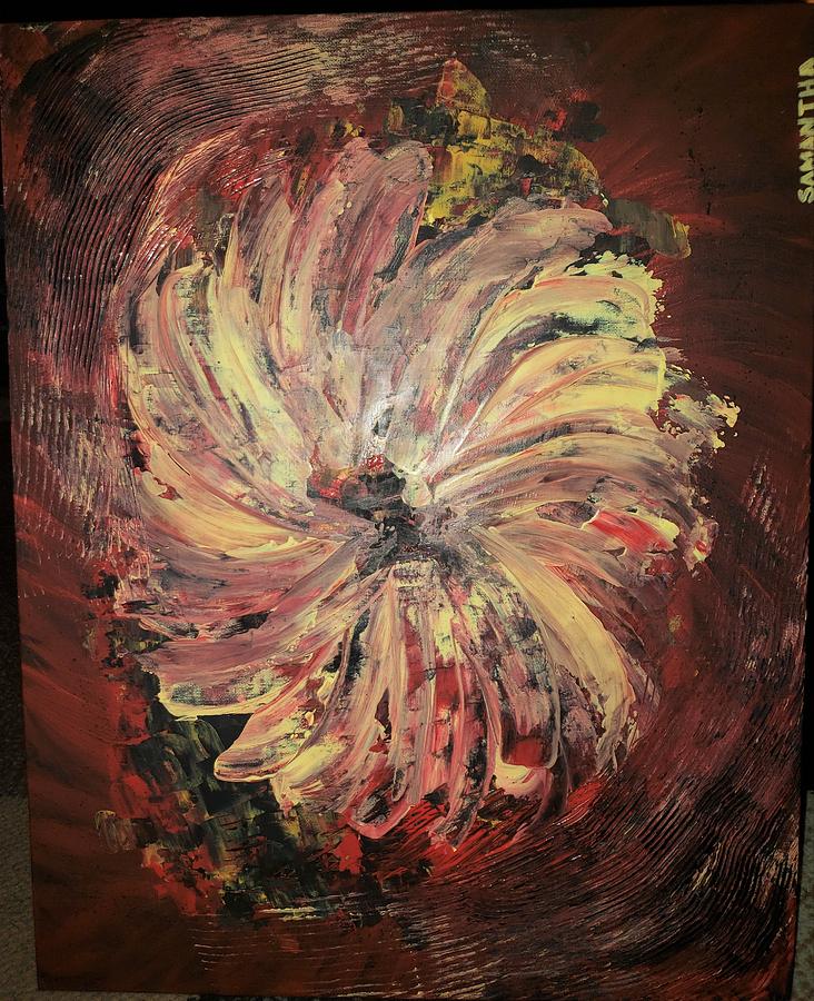 Volcanic Flower Painting by Samantha Latterner