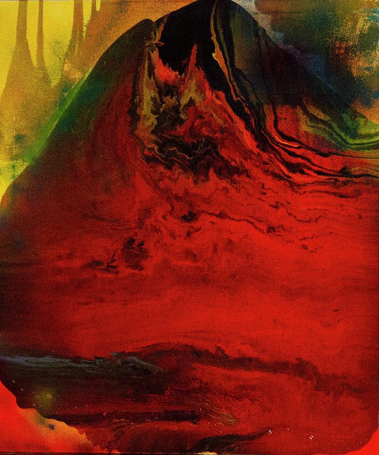 Volcanism Painting by Eva Amsellem