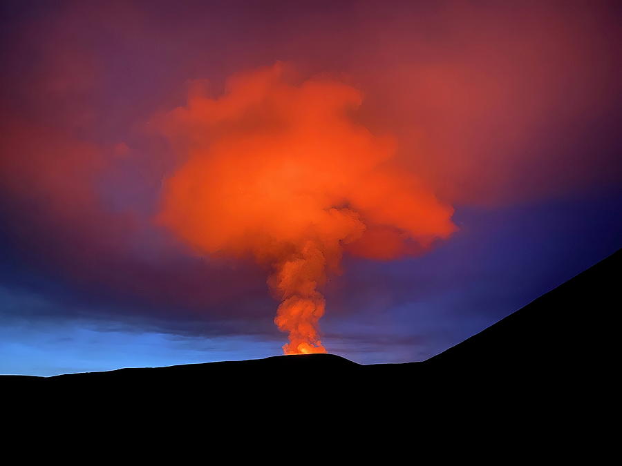 Volcano cloud Photograph by Christopher Mathews