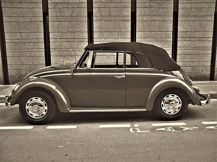 Old Volkswagen Beetle Convertible Photograph