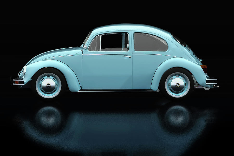 Volkswagen Beetle Lateral View Photograph by Jan Keteleer