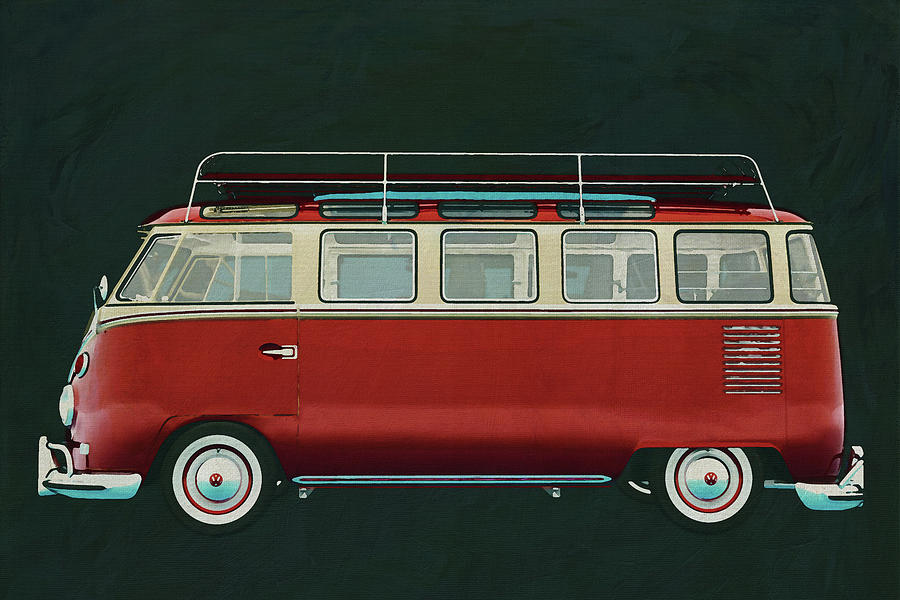 Volkswagen  Combi Deluxe 1963 Painting by Jan Keteleer