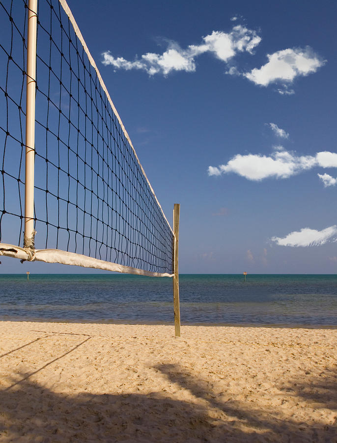 Volleyball Net on the Beach Florida Photograph by Bob Pardue