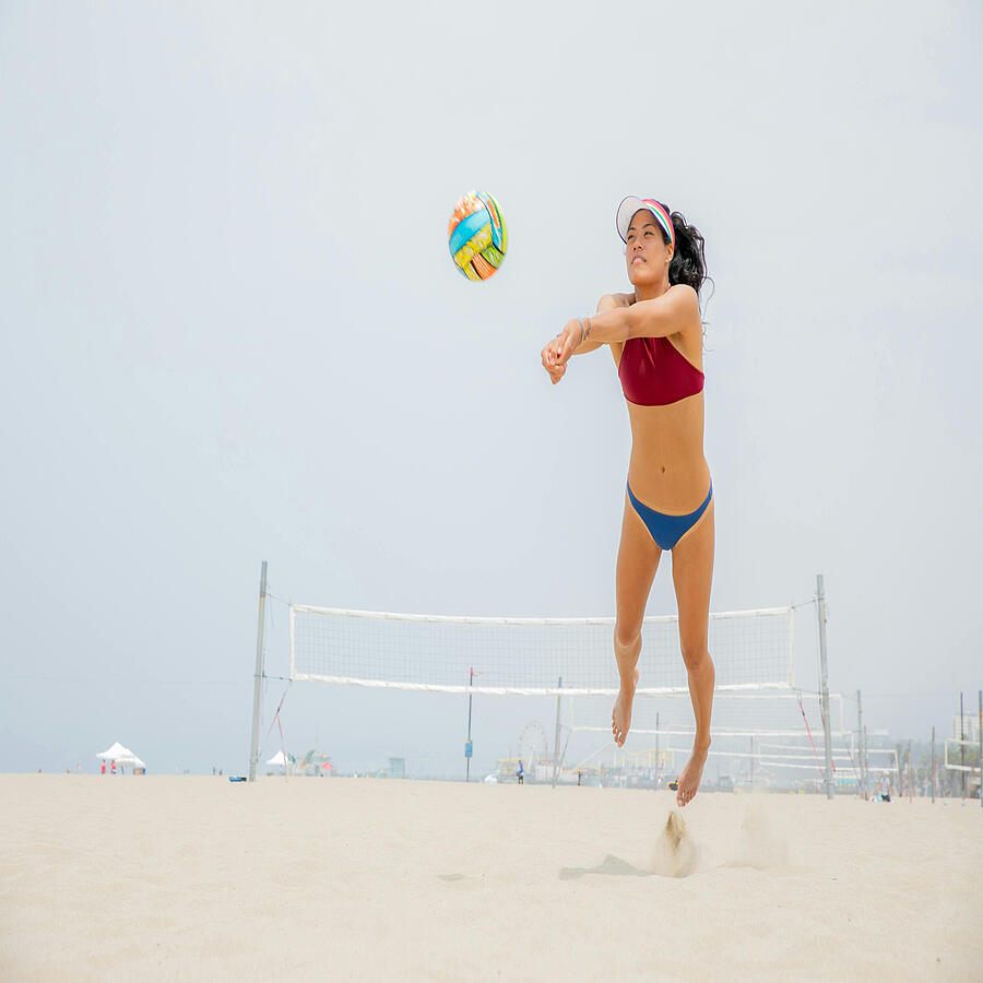 Sports Photograph - Volleyball on the beach by Anna White