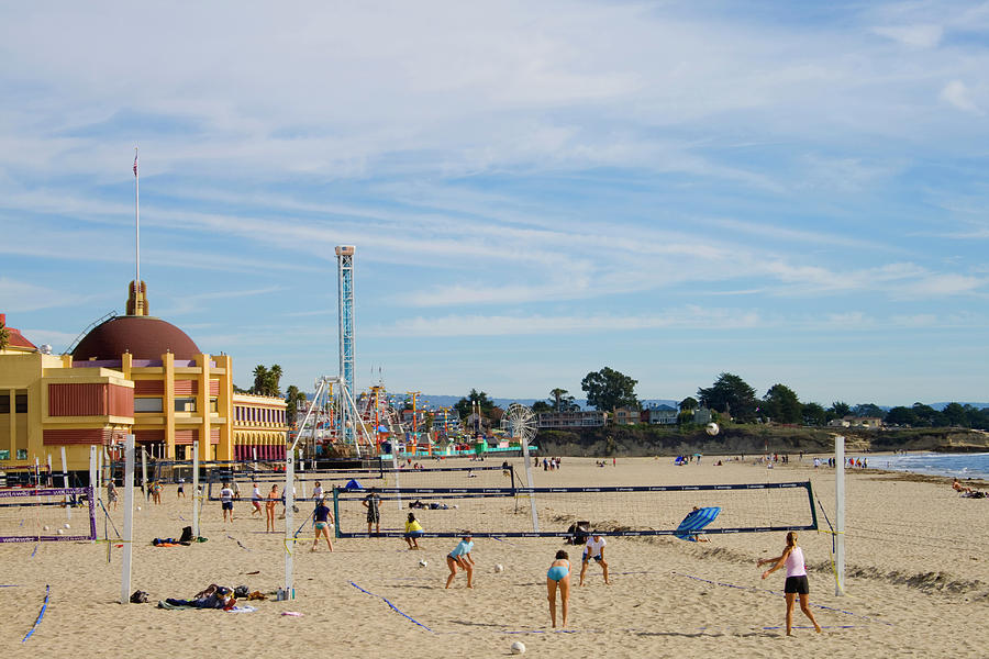 Volleyball Santa Cruz Beach California USA Photograph by Peter