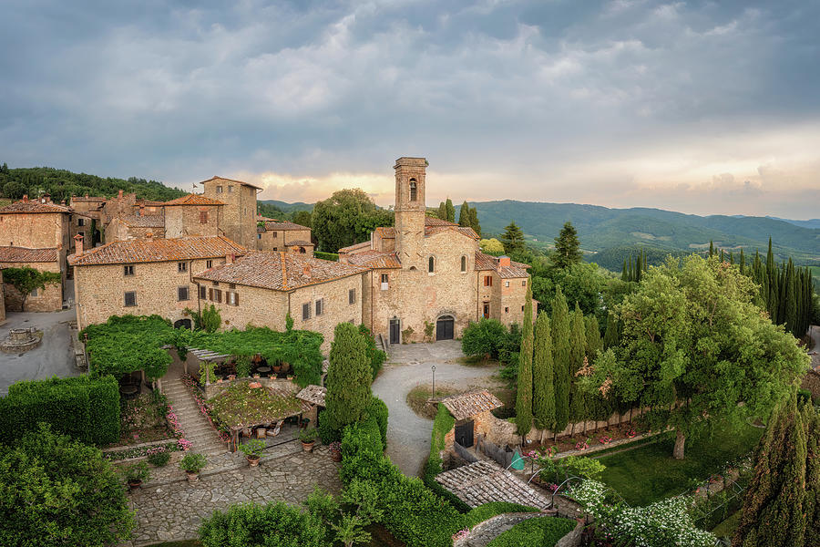 Volpaia - Italy - Aerial Photograph by Alex Mironyuk - Fine Art America