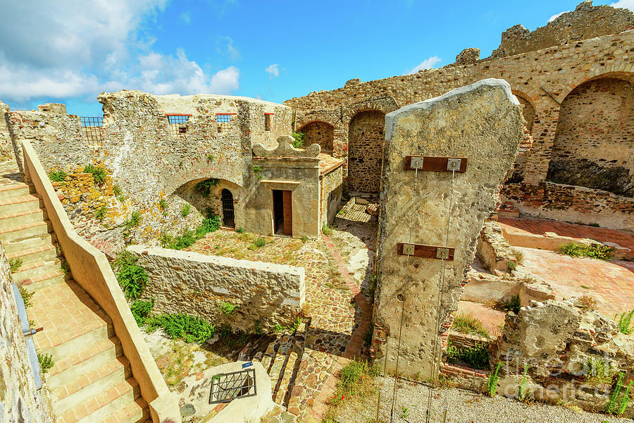 Volterraio Fortress ruins Elba Photograph by Benny Marty