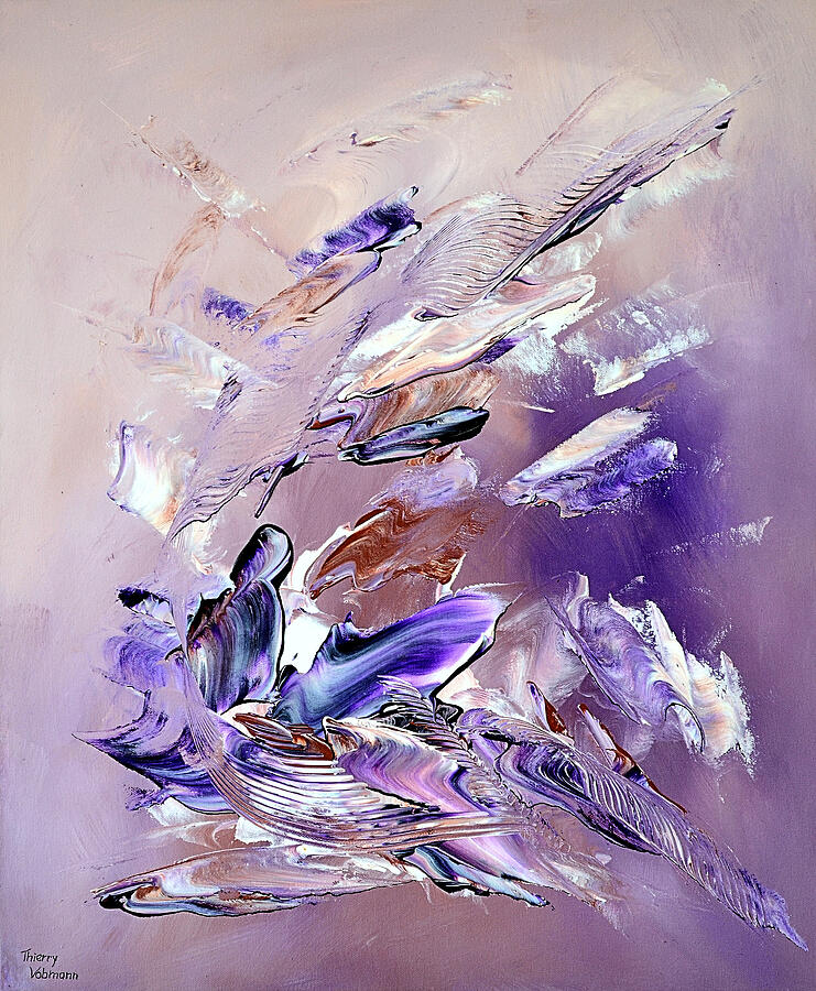 Palette Knife Painting - Volupte by Thierry Vobmann