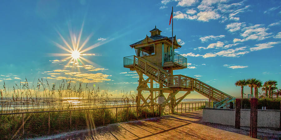 Volusia Country Beach Safety Ocean Rescue Photograph By Florida Fine 