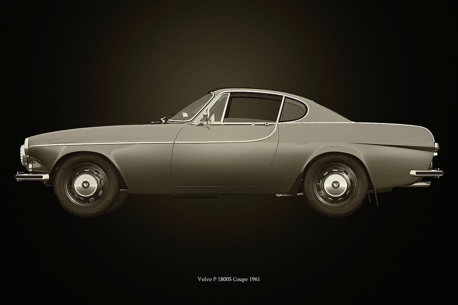 Volvo P 1800S Coupe 1961 Black and White Photograph by Jan Keteleer