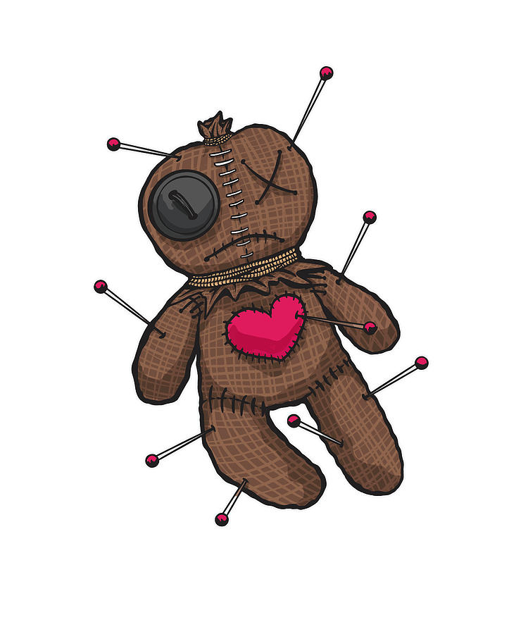 Voodoo doll illustration Digital Art by Lisa Art