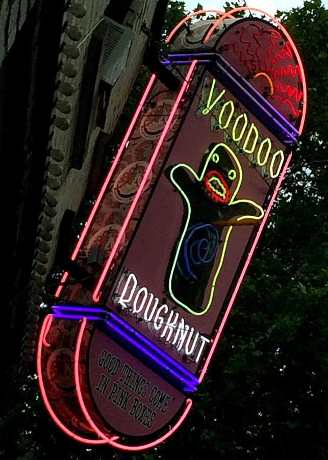 Voodoo Doughnuts Sign Photograph by Joseph Skompski