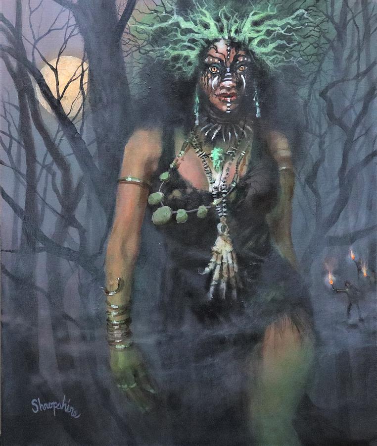 Voodoo Woman Painting by Tom Shropshire