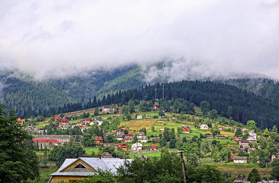 Vorokhta village in Carpathian mountains, Ukraine Photograph by Katatonia82