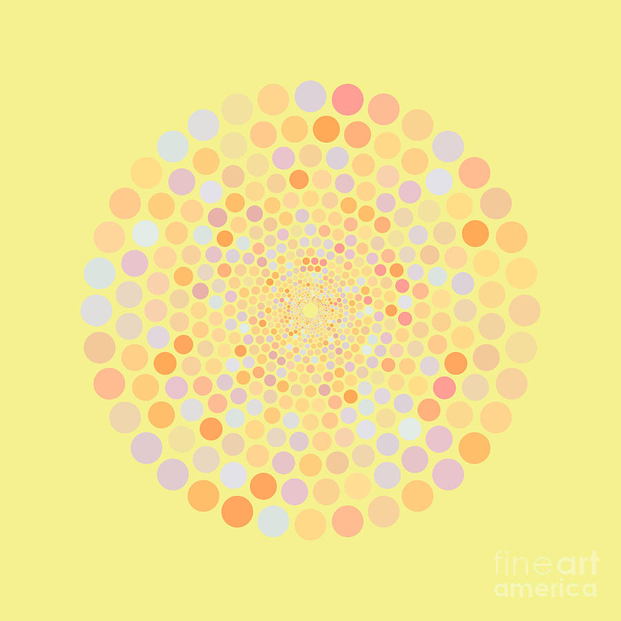 Vortex Circle - Yellow Painting