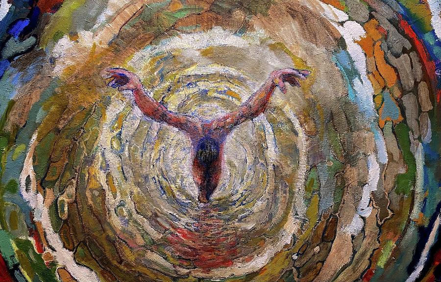 Vortex of the Christ #1 Painting by Daniel Bonnell