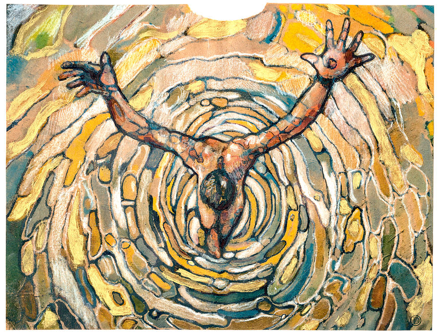 Vortex of the Christ #2 Painting by Daniel Bonnell