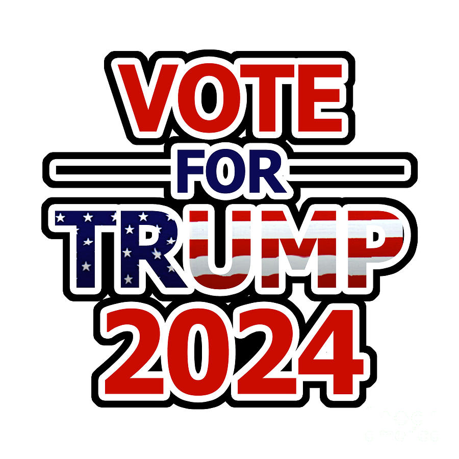 Vote for Trump 2024 Digital Art by Bigalbaloo Stock Pixels