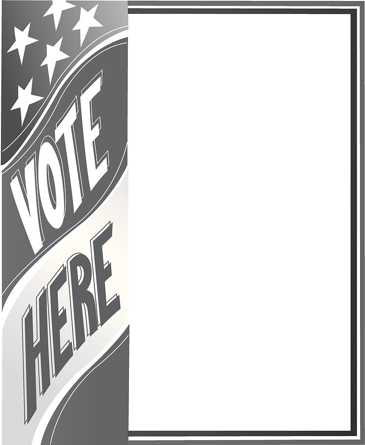 Vote Here Frame Drawing by Creative_Outlet