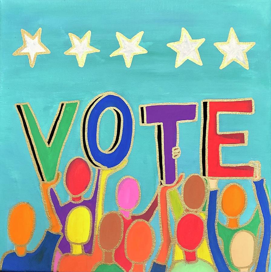 Vote Painting by Kelly Simpson Hagen